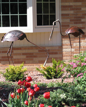 Dancing Cranes Small Sculpture